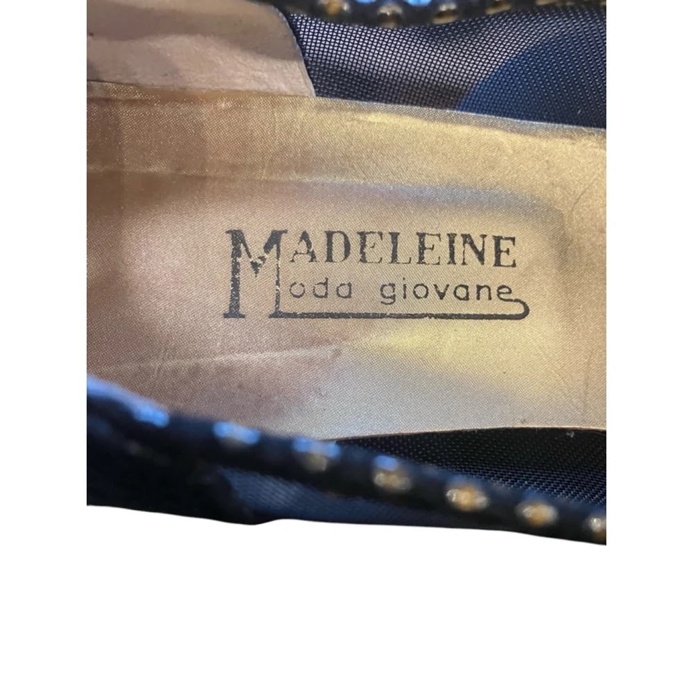 Madeleine Moda Giovane Mesh Block Heels Peep Toe Size 9
